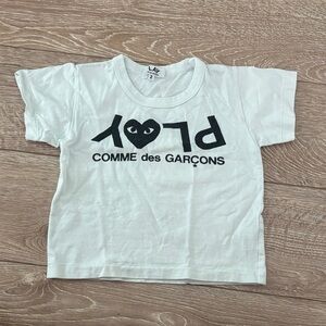 Comme des Garcons Play Kids White Tee sz 2T
